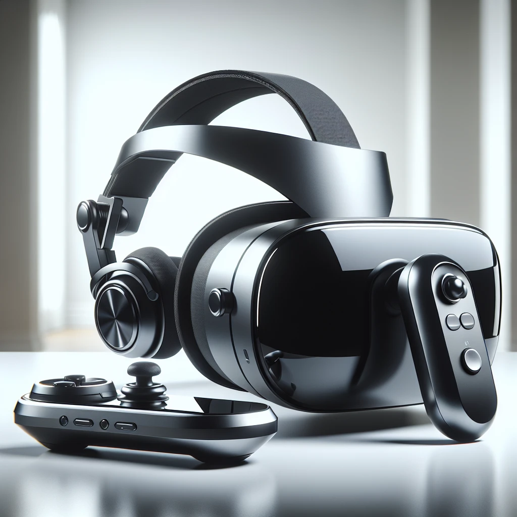 "Imagen de los nuevos auriculares oficiales de Sony para PS VR2, presentando diseño moderno y tecnología de sonido envolvente, ideales para una experiencia de realidad virtual inmersiva."