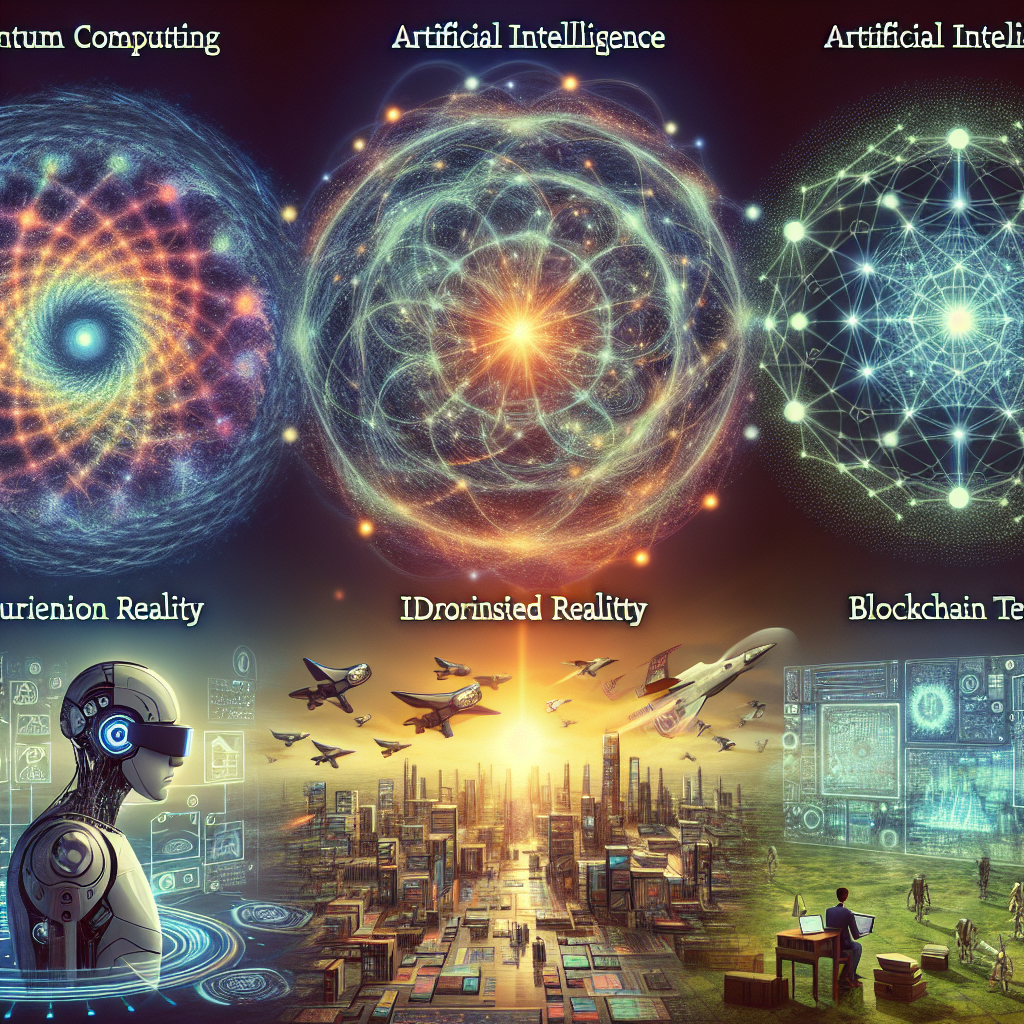 "Infografía que ilustra las cinco tendencias tecnológicas clave para 2025, destacando su impacto en la sociedad y la economía global."